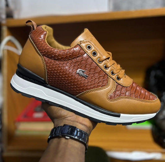 Baskets Homme Premium en Cuir Lacoste Aimsa